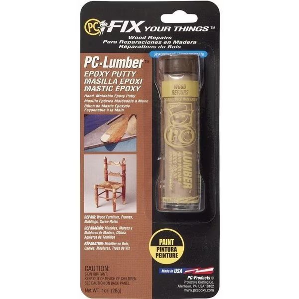 PCLUMBER 0 Epoxy Putty, Solid, 1 oz Cylinder, Pc Products, Mfr#: 25574